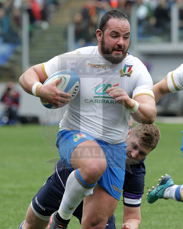 Natwest Sei Nazioni 2018, round 5, Roma stadio Olimpico 17/03/2018, Italia v Scozia, Simone Ferrari. Foto Daniele Resini/Fotosportit