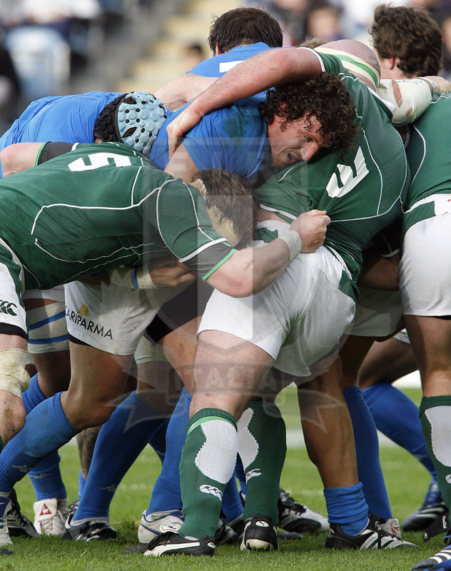 Rbs Sei Nazioni 2008, Dublino, Croke Park 02/02/2008, Irlanda v Italia, Foto Daniele Resini/Fotosportit