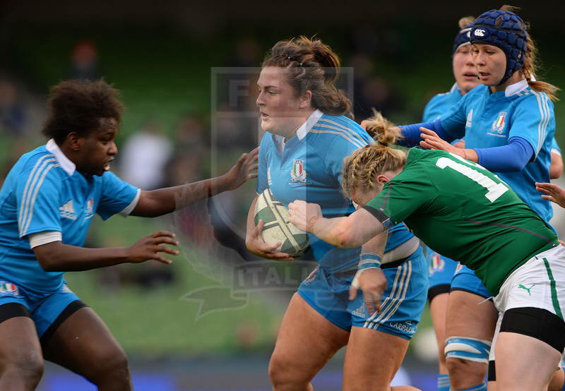 Sei Nazioni femminile 2014, Dublino, Aviva Stadium, 08-03-2014, Irlanda v Italia, Melissa Betoni, foto: Massimiliano Pratelli