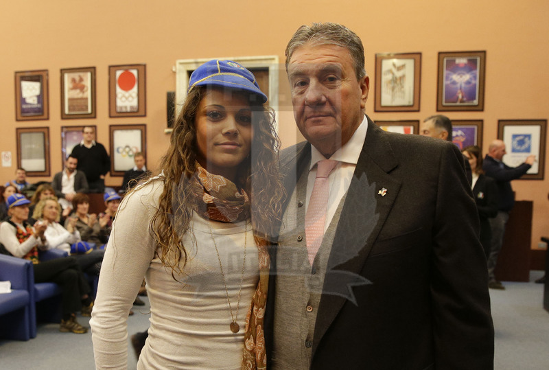 Cerimonia di consegna dei Cap alle atlete delle Nazionali femminili, Roma, salone d\