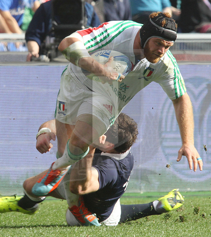 RBS Sei Nazioni 2014, Roma, stadio Olimpico 22/02/2014, Italia v Scozia, Gonzalo Garcia. Foto Daniele Resini/Fotosportit
