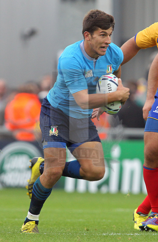 Rugby World Cup 2015, Pool D, Exeter 11/10/2015, Italia v Romania, Tommaso Allan. Foto Daniele Resini/Fotosportit