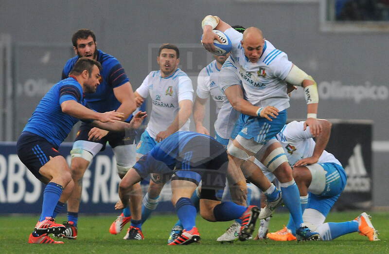 Sergio Parisse, 15/03/2015, RBS Sei Nazioni, Roma, Stadio Olimpico, Italia v Francia, picture credit: Max Pratelli/FOTOSPORTIT