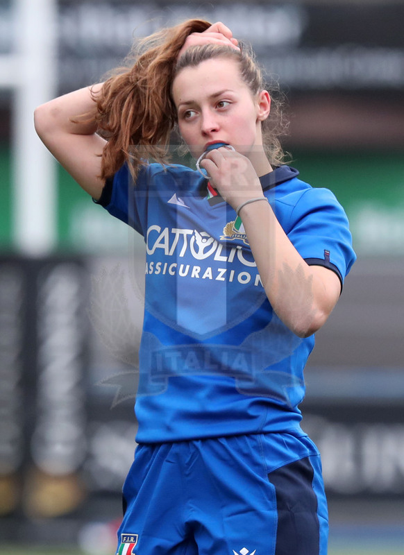 Guinness Sei Nazioni Donne 2020, Cardiff, Arms Park 02/02/2020 Galles Donne v Italia Donne, Beatrice Capomaggi. Foto Daniele Resini/Fotosportit