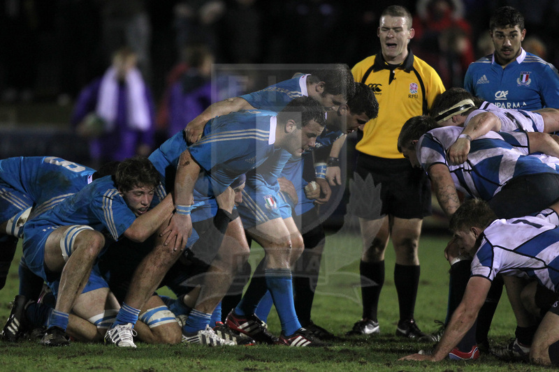 RBS 6 Nazioni 2013 Under 20, Galashiels, Netherdale 8-02-2013, Scozia U20 v Italia U20, la mischia azzurra all\