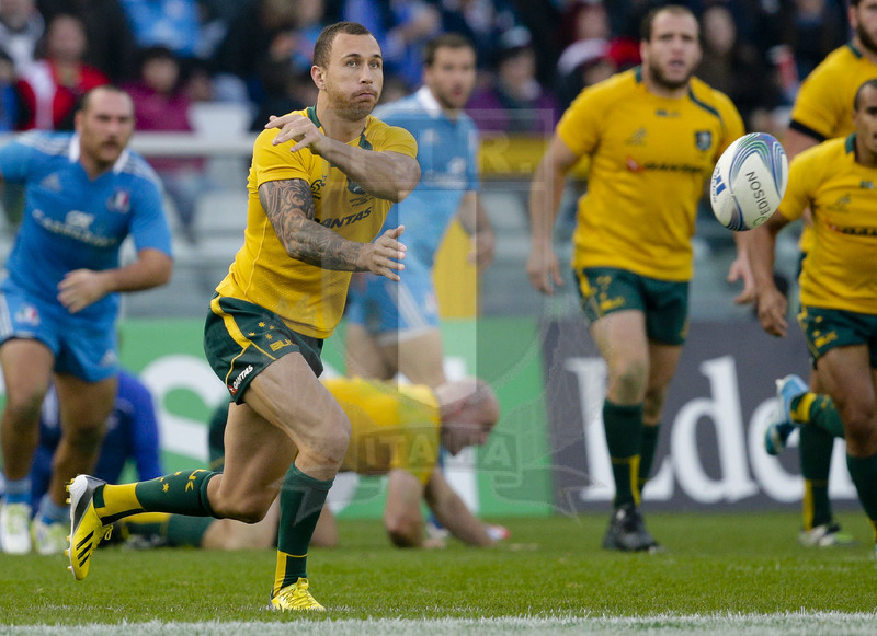 Cariparma Test Match 2013, Torino, Stadio Olimpico, 9-11-2013, Italia v Australia. Quade Cooper apre l\