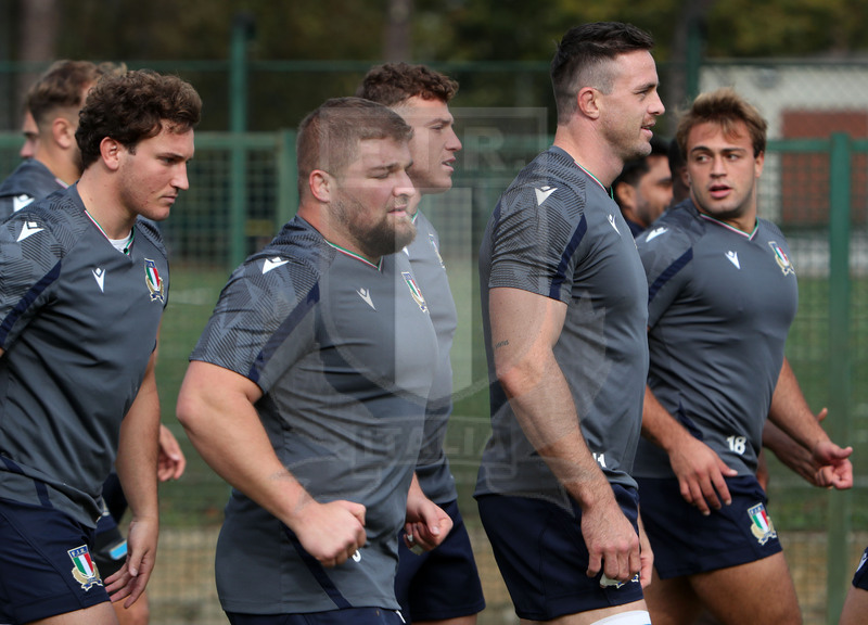Autumn Nations Cup, Italia v Nuova Zelanda, Roma, Centro Coni Giulio Onesti 05/11/2021, team run della Nazionale Maggiore,