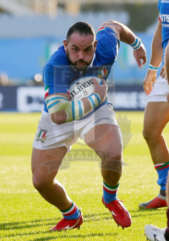 Cattolica Test Match 2018, Firenze, stadio Artemio Franchi 10/11/2018, Italia v Gorgia, una carica di Simone Ferrari. Foto Daniele Resini/Fotosportit