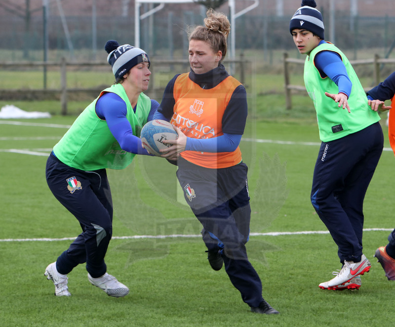 Guinness Sei Nazioni 2021, Parma, Cittadella del Rugby 09/01/2021, raduno Nazionale Donne, sessione di allenamento, Foto Daniele Resini/Fotosportit