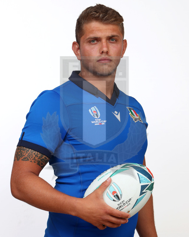 Rugby World Cup 2019, Pergine (Valsugana) 12/07/2019, raduno della Nazionale maggiore, profili individuali di atleti e staff, Engjel Makelara, Tallonatore, Benetton Rugby, esordiente.