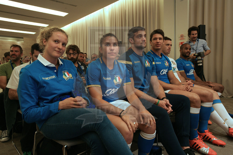 Milano, presentazione del nuovo sponsor tecnico Fir, Milano, NHOW Hotel 03/07/2017, gli atleti delle Nazionali intervenuti. Foto Daniele Resini/Fotosportit