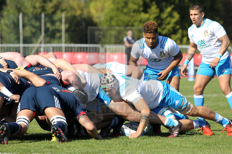 RBS Sei Nazioni 2017, Capoterra (Cagliari), stadio Santa Rosa 10/03/2017, Italia U20 v Francia U20,