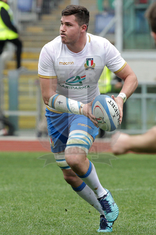 Natwest Sei Nazioni 2018, round 5, Roma stadio Olimpico 17/03/2018, Italia v Scozia, Sebastian Negri. Foto Daniele Resini/Fotosportit