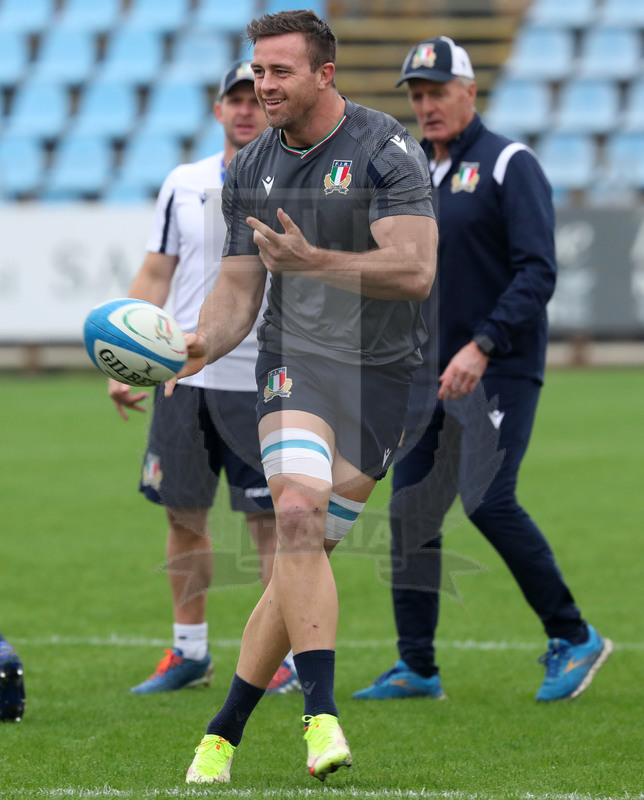 Autumn Nations Series 2021, Parma, Itallia v Uruguay, stadio Lanfranchi, team run della Nazionale Maggiore, Braam Steyn.. Foto Daniele Resinii/Fotosportit