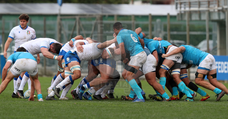 Nazionale A, Test Match 2021, Padova, stadio Plebiscito 14/11/2021, Italia A v Uruguay, mischia avanzante dell\