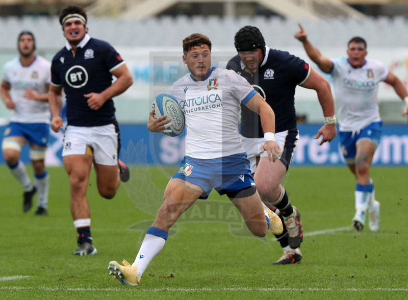 Autumn Nations Cup, Cattolica Test match 2020, Firenze, stadio Lanfranchi 14/11/2020, Italia v Scozia, Marcello Violi. Foto Daniele Resini/Fotosportit
