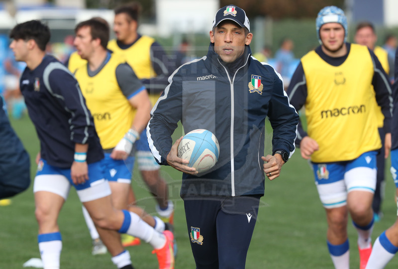Nazionale A, Test Match 2021, Padova, stadio Plebiscito 14/11/2021, Italia A v Uruguay, warm-up, Andy Wilk.. Foto Daniele Resini/Fotosportit