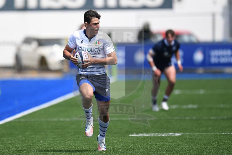 Guinness Sei Nazioni U20 2021, Cardiff, Arms Park 01/07/2021, Italia U20 v Scozia U20, Flavio Pio Vaccari.
