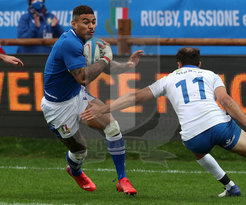Autumn Nations Series 2021, Parma, stadio Lanfranchi 20/11/2021, Itallia v Uruguay, Monty Ioane su Pieres. Foto Daniele Resini/Fotosportit