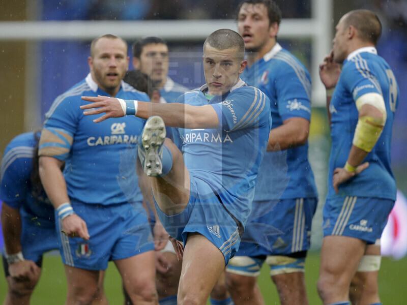 Cariparma Test Match 2013, Roma, Stadio Olimpico, 23-11-2013, Italia v Argentina. Tommaso Allan Foto Roberto Bregani / Fotosportit