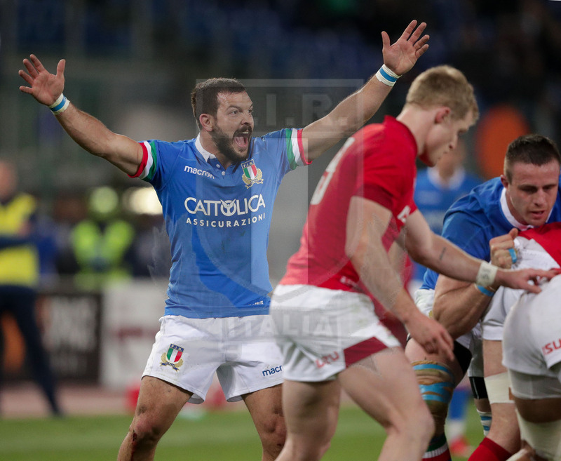 Guinness Sei Nazioni 2016, Round 2, Roma, Stadio Olimpico, 9/02/2019, Italia v Galles. Guglielmo Palazzani. Foto Roberto Bregani/Fotosportit