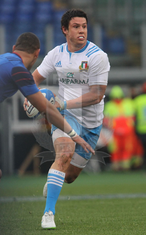 RBS Sei Nazioni 2015, Roma, stadio Olimpico 15/03/2015, Italia v Francia, Luca Morisi. Foto Daniele Resini/Fotosportit