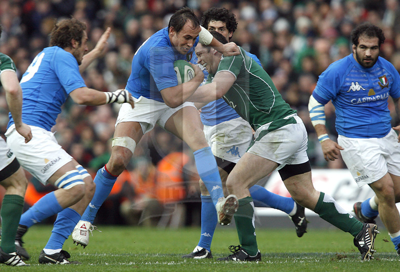Rbs Sei Nazioni 2008, Dublino, Croke Park 02/02/2008, Irlanda v Italia, Foto Daniele Resini/Fotosportit