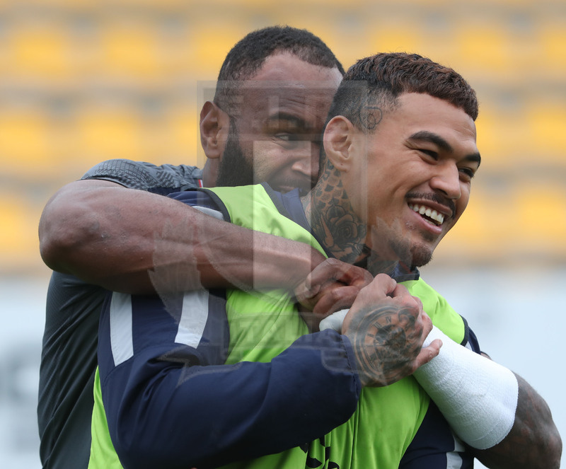 Autumn Nations Series 2021, Parma, Itallia v Uruguay, stadio Lanfranchi, team run della Nazionale Maggiore, Monty Ioane e Ratuva Tavuyara. Foto Daniele Resinii/Fotosportit
