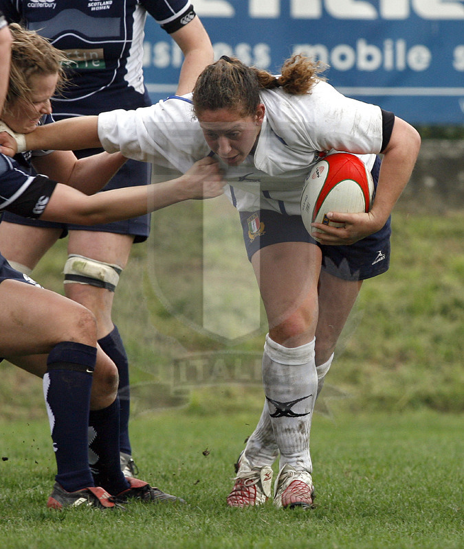 Sei Nazioni Donne 2008, Mira (VE) 16/03/2008, Italia Donne v Scozia Donne, Elisa Cucchiella respinge un\