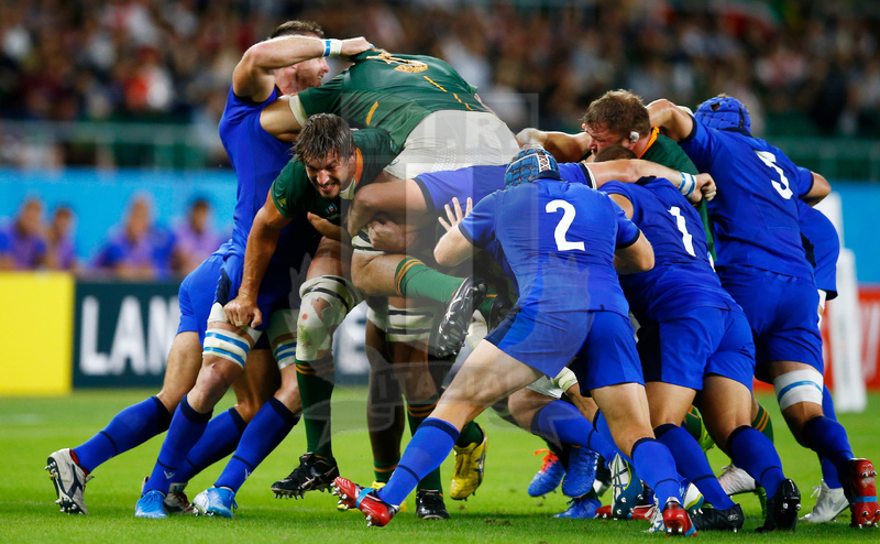 Rugby World Cup 2019, Pool B, Shizuoka Prefecture, Shizuoka Stadium Ecopa 04/1072019, Sudafrica v Italia, rolling maul con Eben Ezebeth.Foto Steve Haag/Sports Hollywoodbets.