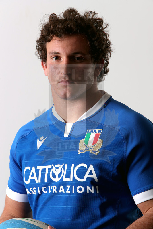 Guinness Sei Nazioni 2021, Roma, Centro Coni Giulio Onesti 29/01/2021, raduno della Nazionale maggiore, ritratti e nuovi profili di atleti e staff, Michele Lamaro.