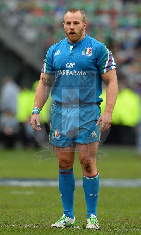 RBS 6 Nazioni, round 2, 09-02/2014, Parigi Stade De France, Francia v Italia, Leonardo Ghiraldini. Max Pratelli/Fotosportit