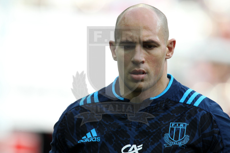 Rbs Sei Nazioni 2016, round 1, Parigi, Stade de France 06/02/2016, Francia v Italia, warm-up, Sergio Parisse. Foto Daniele Resini/Fotosportit