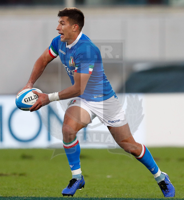 Cattolica Test Match 2018, Firenze, stadio Artemio Franchi 10/11/2018, Italia v Gorgia, Tommaso Allan in azione. Foto: Roberto Bregani/Fotosportit