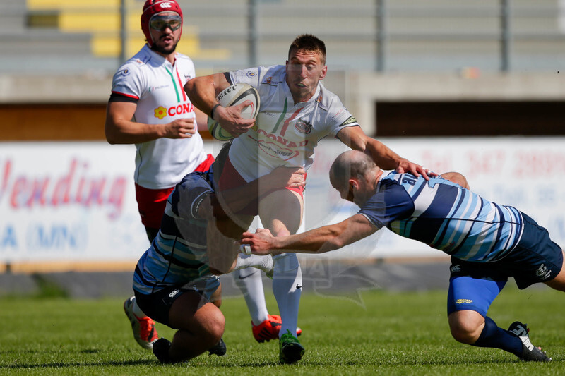 Rugby, Serie A 2015-2016, Finale, Viadana (MN), Stadio Zaffanella, 22-05-2016, Conad Reggio v Tossini Pro Recco. Davide Farolini Foto: Roberto Bregani / Fotosportit