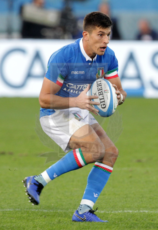 Cattolica Test Match 2018, Firenze, stadio Artemio Franchi 10/11/2018, Italia v Gorgia, Tommaso Allan finta. Foto Daniele Resini/Fotosportit