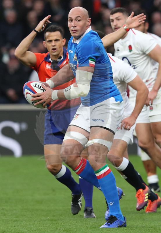 Guinness Sei Nazioni 2019, Round 4, Londra, Twickenham 09/03/2019, Inghilterra v Italia, Sergio Parisse. Foto Daniele Resini/Fotosportit