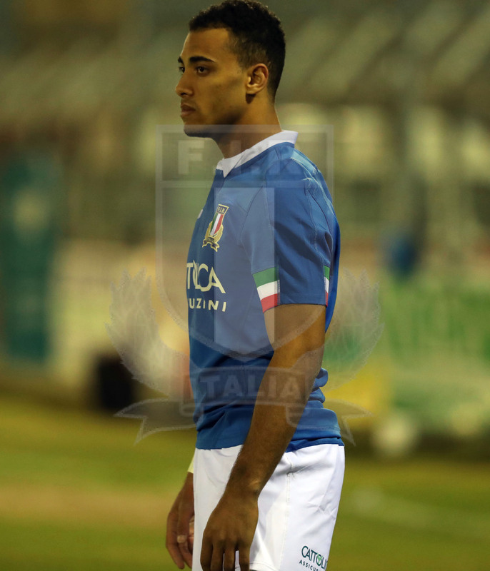 Guinness Sei Nazioni 2019 U20, Rieti, stadio Centro d’Italia 22/02/2019, Italia U20 v Irlanda U20, Michael Mba. Foto Daniele Resini/Fotosportit