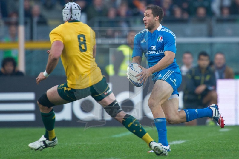 Cariparma Test Match 2013 - 09/11/2013 - Torino, Stadio Olimpico - Italia v Australia - Foto Elena Barbini-Tommaso Benvenuti in attacco
