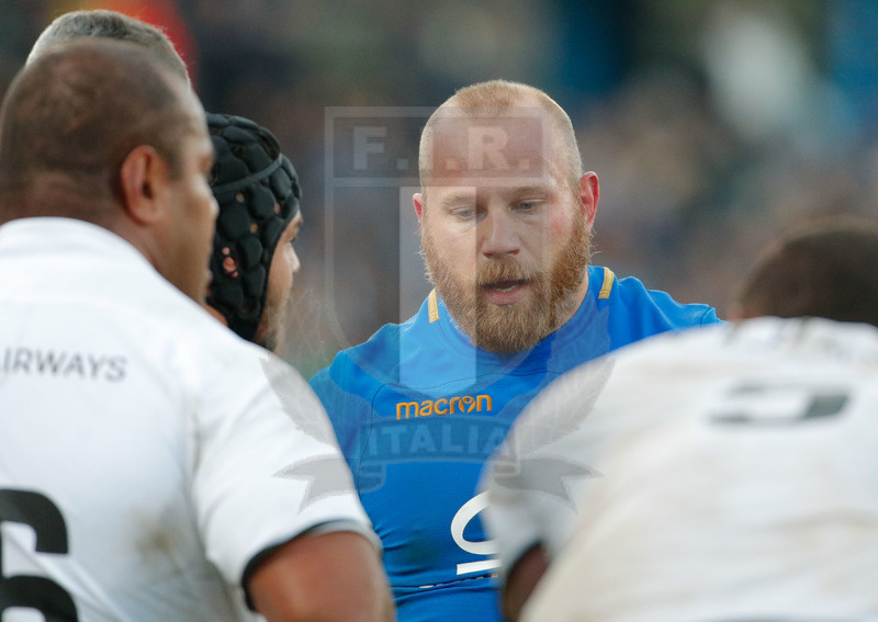 Credit Agricole Cariparma Test Match 2017, Catania, Stadio Massimino, 11-11-2017, Italia v Fiji. Leonardo Ghiraldini. Foto: Roberto Bregani / Fotosportit