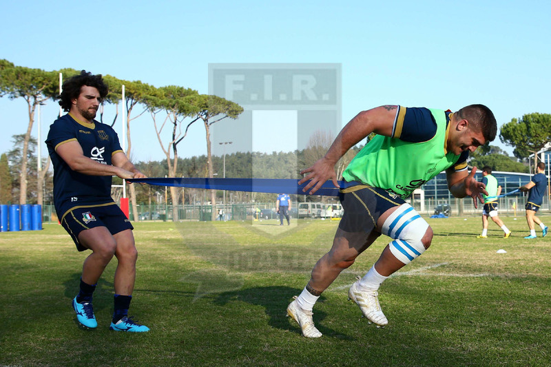 Natwest Sei Nazioni 2018, Roma, Centro Coni Giulio Onesti 29/01/2018, raduno della Nazionale italiana, allenamento aperto al pubblico.