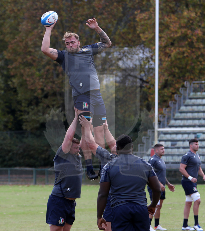 Autumn Nations Cup, Italia v Nuova Zelanda, Roma, Centro Coni Giulio Onesti 05/11/2021, team run della Nazionale Maggiore,