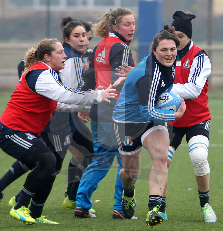 Rbs Sei Nazioni 2017, Parma 30/01/2017, raduno della Nazionale Donne, "buco" di Melissa Bettoni.