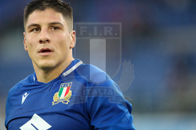 Autumn Nations Series 2021, Roma, Stadio Olimpico, 06/11-2021, Itallia vs Nuova Zelanda, gli Azzurri al giro di campo a fine match: Ignacio Brex.   Foto: Roberto Bregani/Fotosportit