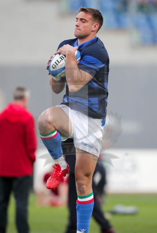 Guinness Sei Nazioni 2016, Round 2, Roma, Stadio Olimpico, 9/02/2019, Italia v Galles. Edoaedo Padovani durante il warm-up. Foto Roberto Bregani/Fotosportit