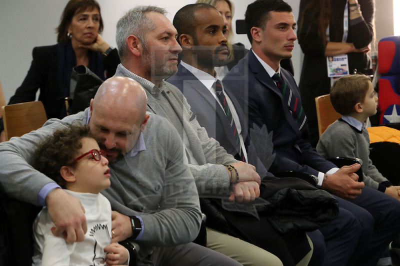 Roma, Stadio Olimpico 09/02/2019, conferenza stampa di presentazione e sigla dell’accordo Fir-Telethon,