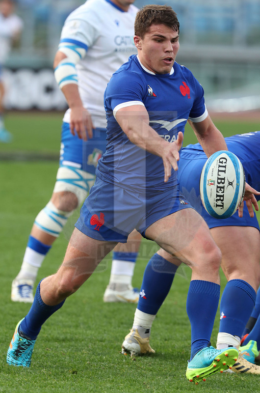 Guinness Sei Nazioni 2021, Round 1, Roma, stadio Olimpico 06/02/2021, Italia v Francia, Antoine Dupont. Foto Daniele Resini/Fotosportit