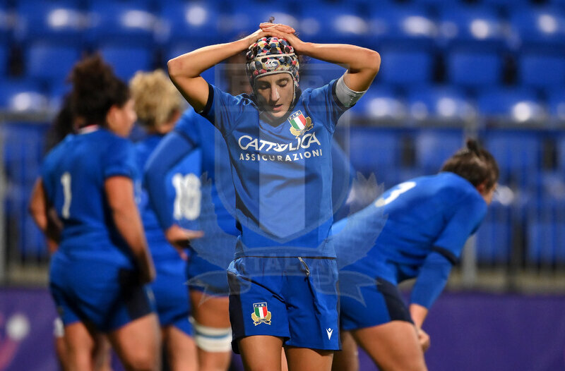 Sei Nazioni 2020 Donne, Round 4, Dublino, Donnibrook, Energia Park 24/10/2020, Irlanda Donne v Italia Donne, la delusione di Michela Sillari a fine match. Foto Brendan Moran/Fotosportit