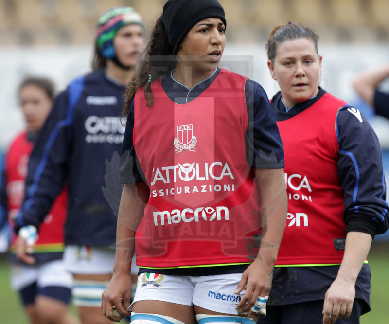 Cattolica Test Match Donne, Prato, stadio Chersoni 25/11/2018, Italia Donne v Sudafrica Donne, warm-up, Sarah Tounesi. Foto Daniele Resini/Fotosportit