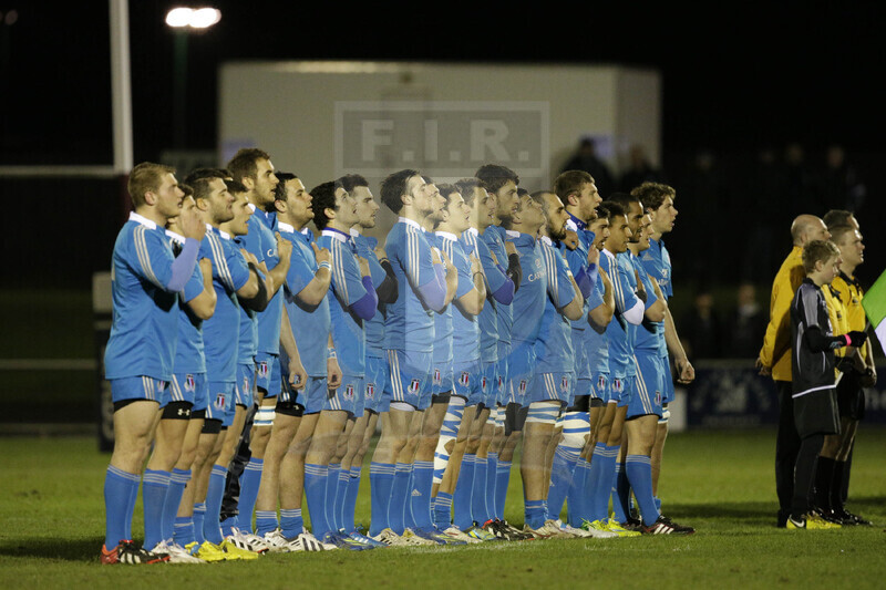 RBS 6 Nazioni 2013 Under 20, Galashiels, Netherdale 8-02-2013, Scozia U20 v Italia U20, gli Azzurri all\